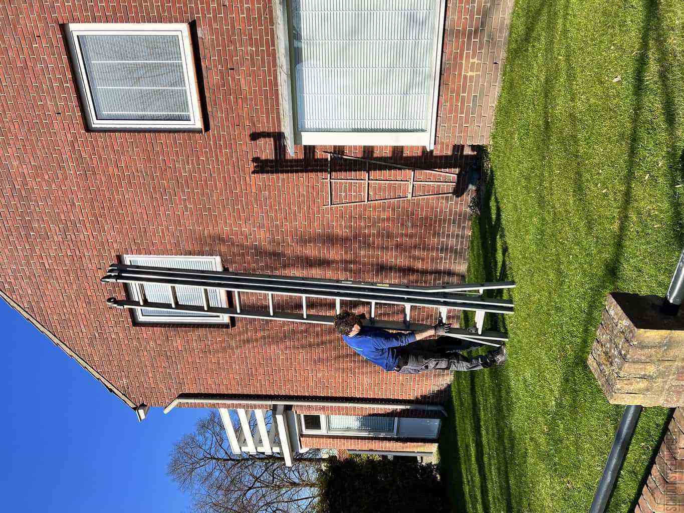 Hillegom schoorsteenveger huis ladder
